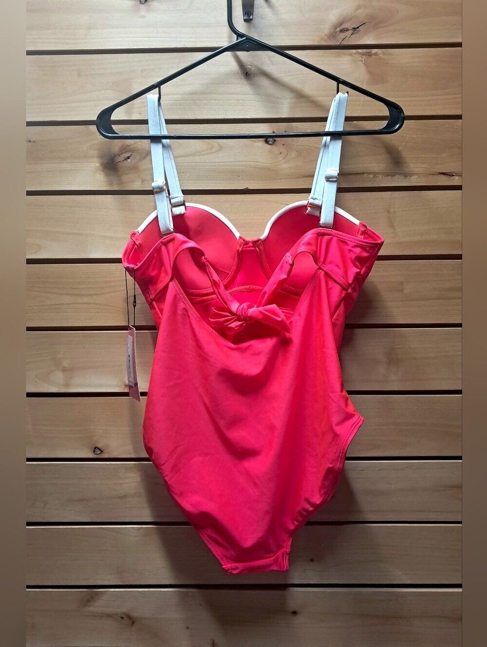 Betsey Johnson Diva Pink One-Piece Swimsuit NWT - Picture 2 of 3